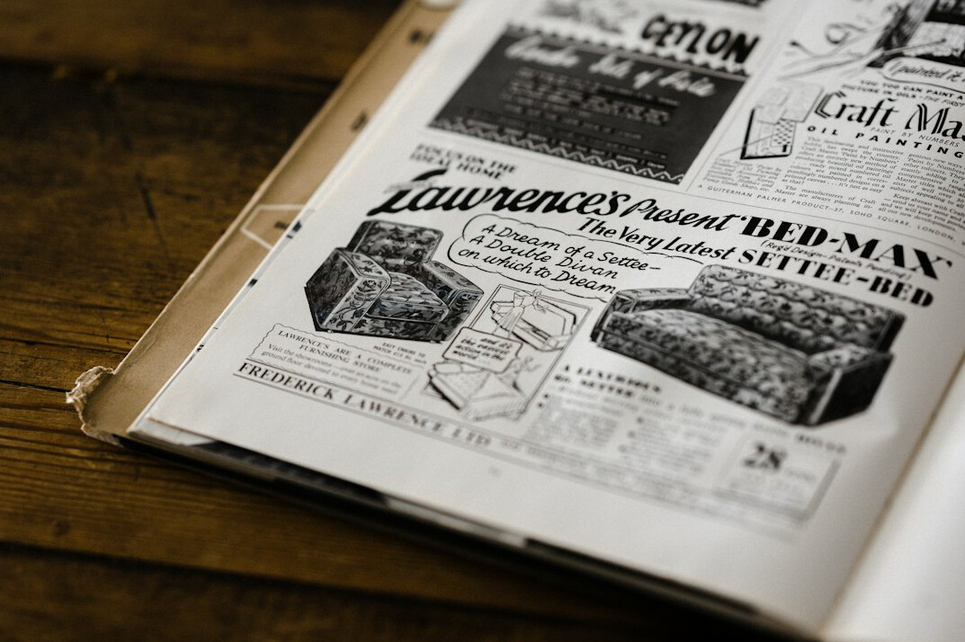 old magazine ad
