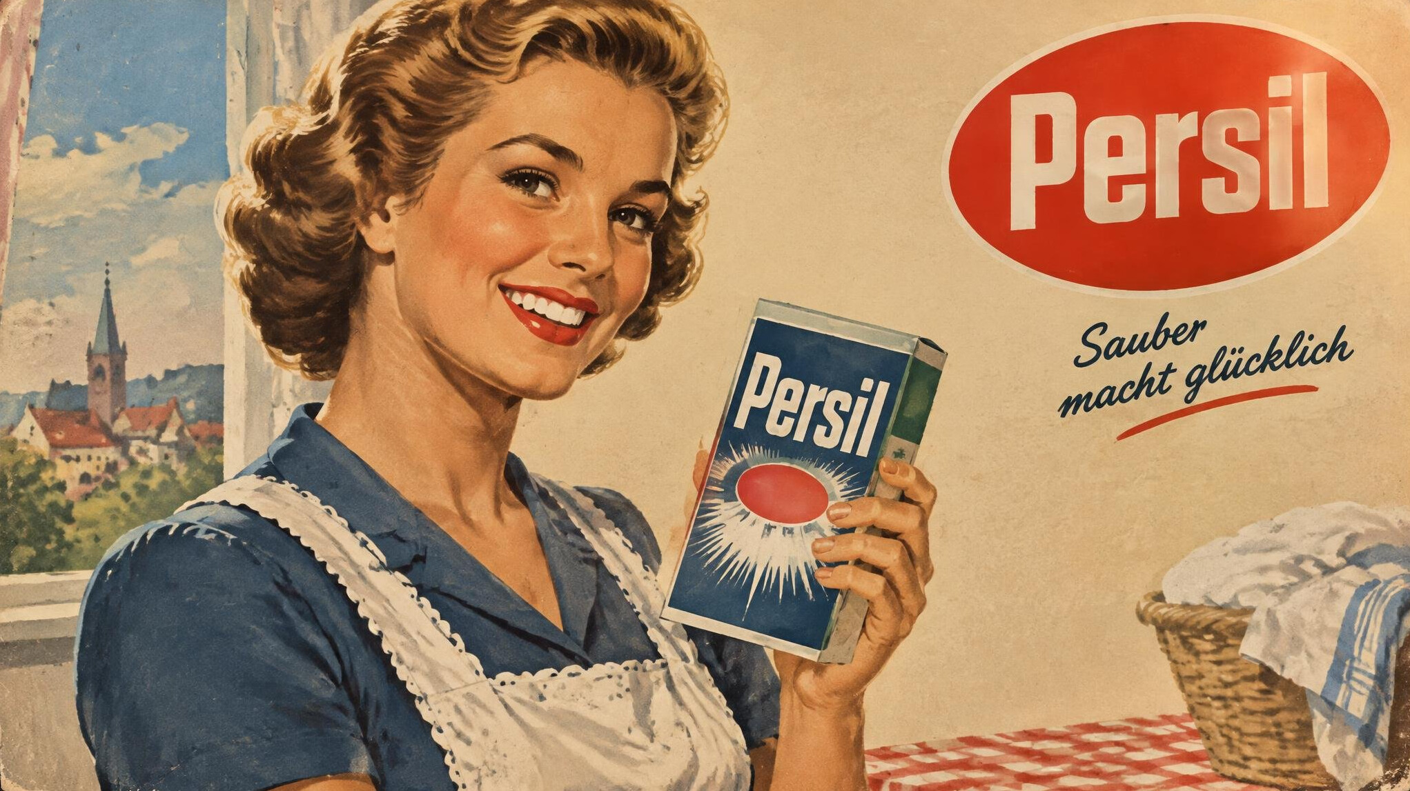 vintage german ad poster